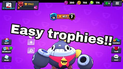 How To Easily Gain Trophies In Brawl Stars Youtube