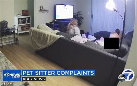 Pet Sitter Caught On Camera Sitting Naked On Client S Couch Taking Babefriend Into Bedroom