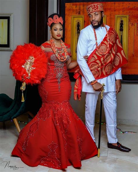 igbo bride isi agu traditional marriage attire igbo couples traditional wedding ankara matching