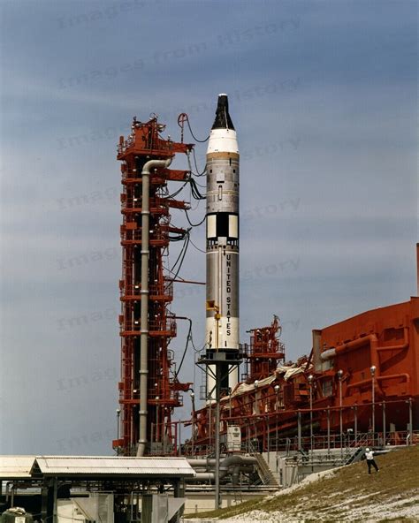8x10 Print Nasa Gemini 1 First Flight Titan Ii Gkv Rocket 1964 5501239