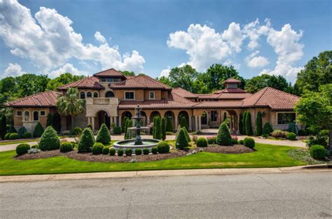 12000 Square Foot Mediterranean Mansion In Charlotte Nc Homes Of