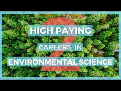 Highest Paying Jobs In Environmental Science Part Environmental Science Careers And