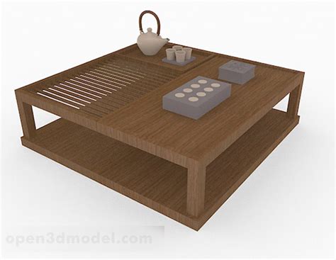 Japanese Wooden Tea Table Furniture V1 Free 3d Model Max Open3dmodel