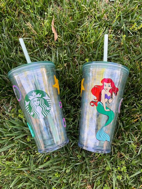 Starbucks Mermaid Little Mermaid Tumbler Ariel Tumbler Etsy