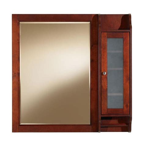 Do you suppose medicine cabinets at lowes looks great? allen + roth Largo 36-in x 36-in Rectangle Surface Cherry ...