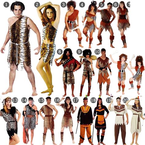 Sexy Leopard Savage Caveman Flintstones Primitive Indian Clothing Carnival Halloween Costumes