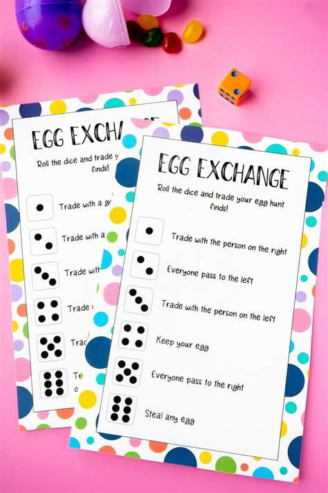 Free Printable Easter Dice Game Play Party Plan Easter Printables