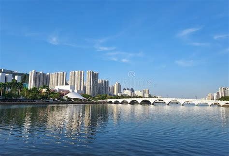 Shing Mun River And Lek Yuen Bridge At Sha Tin New Territories Hong