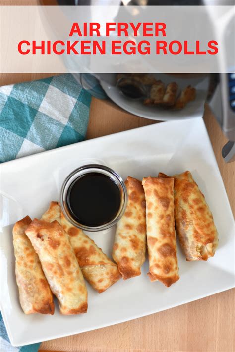 Then once preheated, place 3 to 4 and if you give this crispy air fryer chicken tenders recipe a try, let me know! Air fryer chicken egg rolls | Recipe | Chicken egg rolls ...