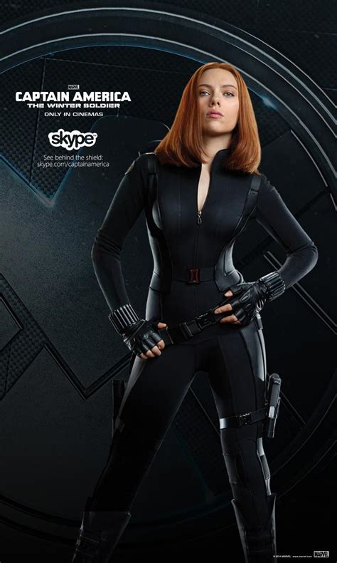 Captain America Winter Soldier Black Widow Poster