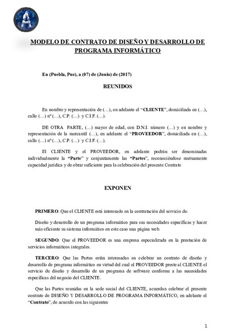 Modelo De Contrato Entre Empresa Y Proveedor Noticias Modelo