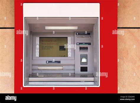 Cash Dispensing Machine Stock Photo Alamy