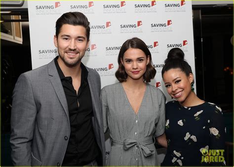 Photo Maia Mitchell Gets Support From The Fosters Co Star Cierra Ramirez At Saving Innocence