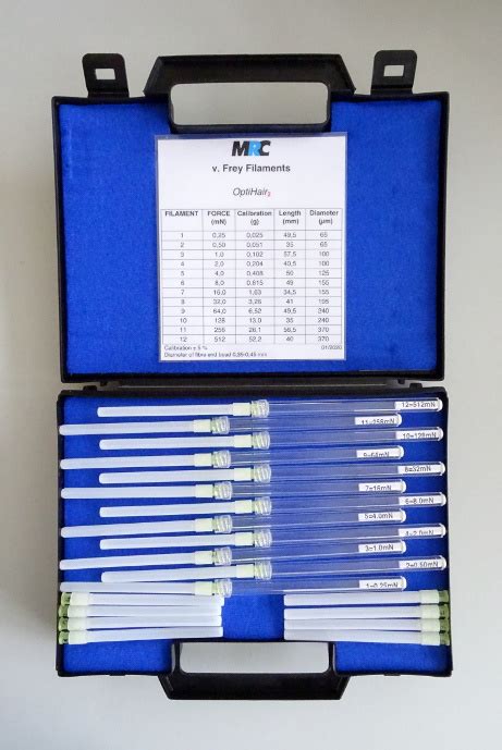 mrc systems pinprick stimulators qst test von frey tsa 2 medoc