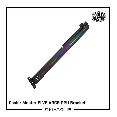 Cooler Master Elv Argb Gpu Bracket Universal Graphic Card Support Black Shopee Philippines