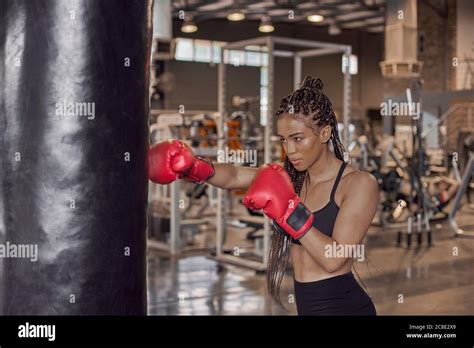 Punching Boxer Bag Gloves Hi Res Stock Photography And Images Alamy