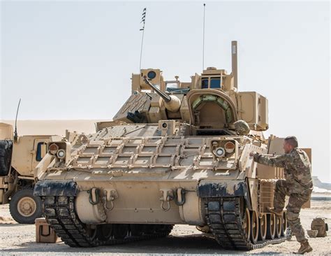 Dvids Images M2a3 Bradley Fighting Vehicles Move To Forward
