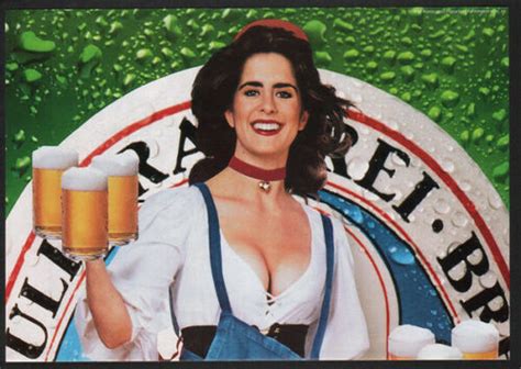 1990 st pauli girl beer sexy busty woman 3 foldout pages intact vintage ad ebay