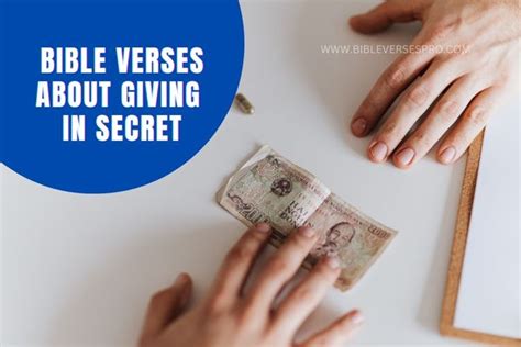 17 Bible Verses About Giving In Secret