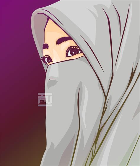 hijab girl anime wallpapers wallpaper cave