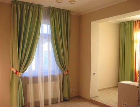 See more ideas about green curtains, curtains, curtain decor. Light green curtains for bedroom - заказать на Ярмарке ...