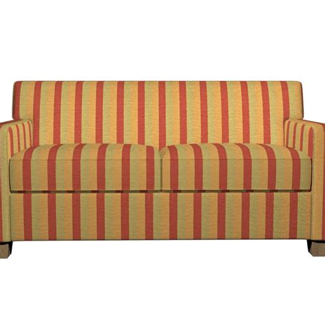 Red Gold And Dark Green Shiny Large Stripe Damask Silk Look Upholstery