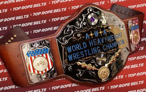 Triple Layer Old School Awa Title Top Rope Belts