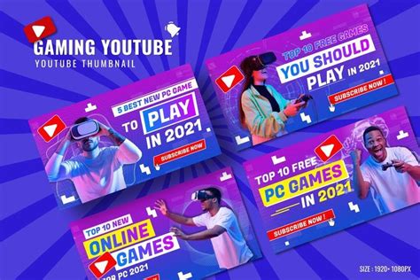 Gaming Youtube Thumbnail Template Psd Youtube Thumbnail Youtube