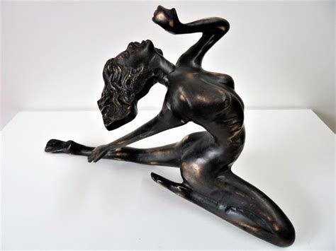 Bronze Sculpture Naked Woman On A Boulder Catawiki My Xxx Hot Girl