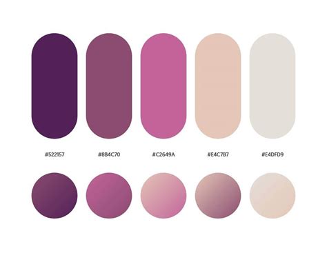40 Beautiful Color Palettes With Their Similar Gradient Palettes