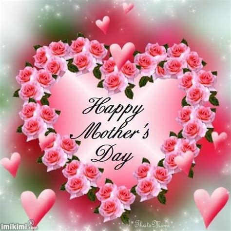 Pink Heart Rose Happy Mothers Day Image Pictures Photos And Images