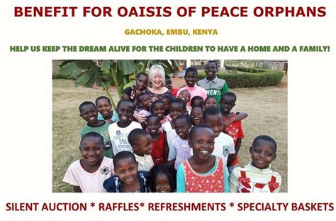 Charityan Orphans Dream Benefit For Oasis Of Peace Orphans Gachokaembu Kenya Samrack Media