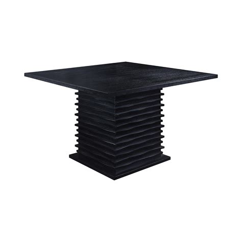 Modern Black Solid Wood Counter Height Table Coaster 102068 Stanton