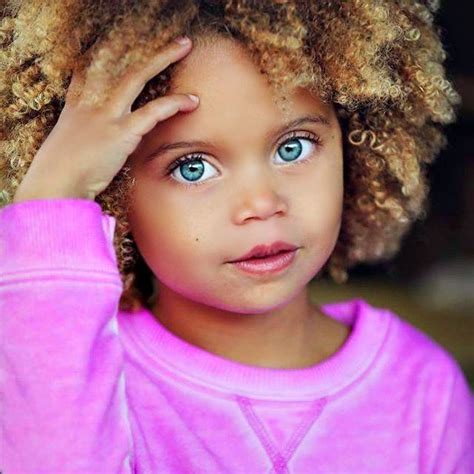 Black Baby Girl With Blue Eyes