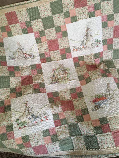 Crabapple Hill Studio Hunny Bunny Quilt Love Their Embroidery And