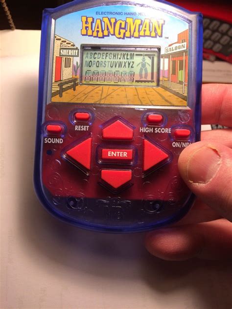 Hangman Electronic Hand Held Game By Milton Bradley From 1995 Vintage