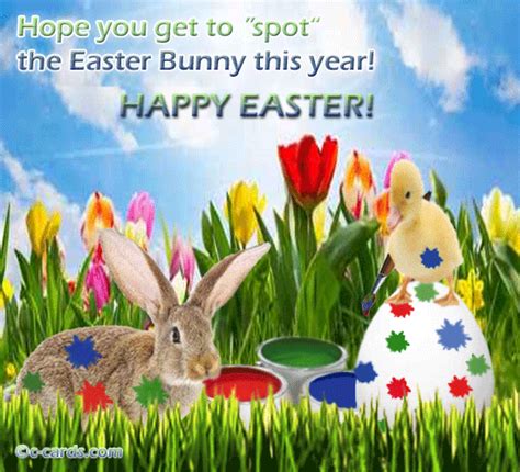 Spotting Easter Bunny Free Fun Ecards Greeting Cards 123 Greetings