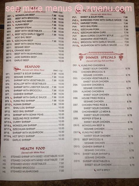 Jade Garden Menu Prices - UDWTAS