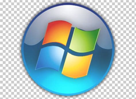 Start Menu Windows 7 Button Microsoft Png Clipart Button Circle