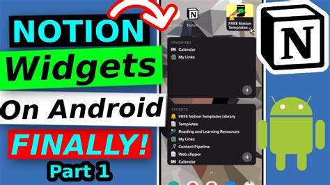 Notion App Android Widgets Are Finally Here Part 1 Notion Android