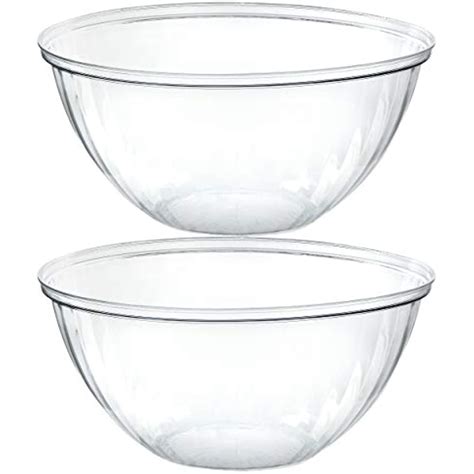 Plasticpro Disposable 48 Ounce Round Crystal Clear Plastic Serving