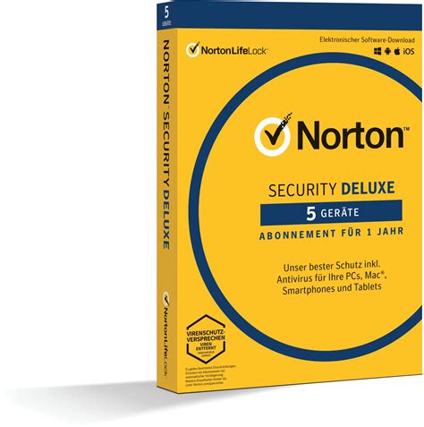 Nortonlifelock Norton Security 30 Deluxe 5 Geräte 15 Jahre Pkc