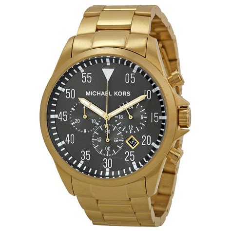 What they lack in broad utility, they make up for in durability and accessibility. Michael Kors Gage Chronograph Black Dial Gold-tone Men's ...