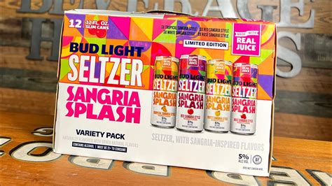 Sangria Splash Bud Light Seltzers Variety Pack Youtube