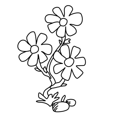 Download Coloring pages Flowers - free downloads