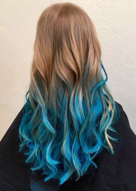 20 Dip Dye Hair Ideas Delight For All Blue Ombre Hair Dip Dye