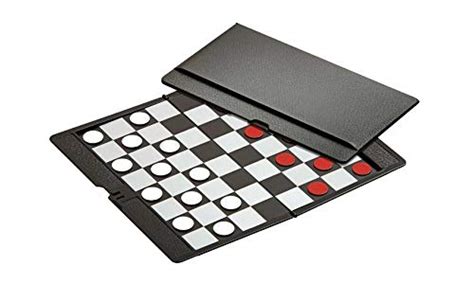 Checkers Draughts Game Set Mini Magnetic Travel Set Simple Funny