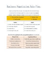 role play business english esl worksheet  stace