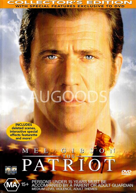 The Patriot Mel Gibson Heath Ledger Jason Isaacs Dvd New Region 4