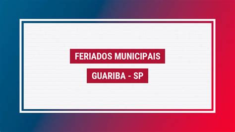 Feriados Guariba 2023 Cidade Feriados 2023 Guariba Sp